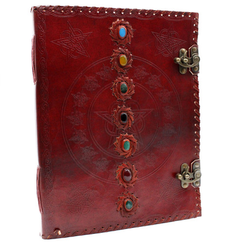 Huge 7 Chakra Leather Book