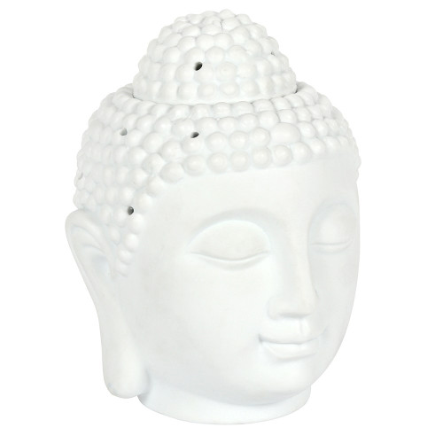 White Buddha Head Oil Burner